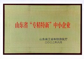 山東省“專精特新”中小企業(yè)